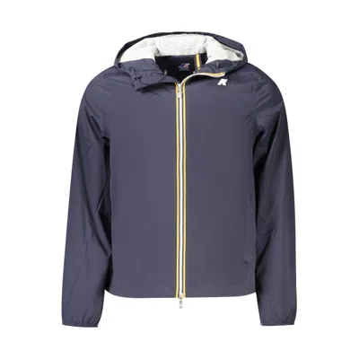 K-way Blue Nylon Men Jacket