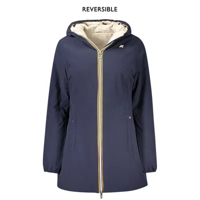 K-way Blue Nylon Women Jacket In Blau