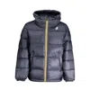 K-way Blue Polyamide Jacket In Blue
