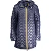 K-way Blue Polyamide Jackets & Coat