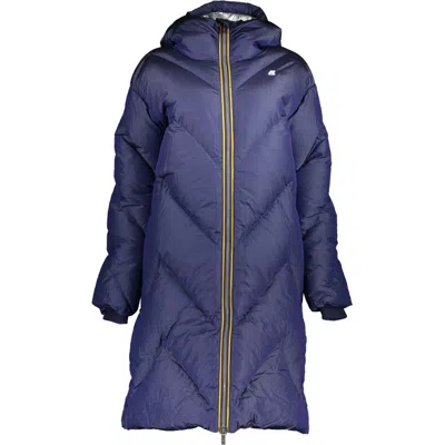 K-WAY BLUE POLYAMIDE JACKETS & COAT