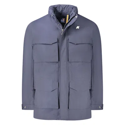 K-way Blue Polyamide Men Jacket