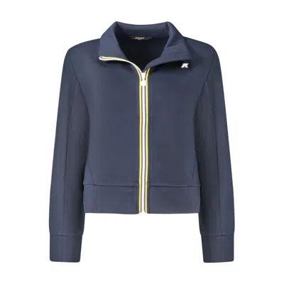 K-WAY BLUE POLYESTER SWEATER