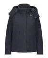 K-way Blue Women's Short Jacket With Primaloft Insulation And Hood In Blue