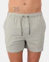 K-way Boxer Sea K Way Mod. Hazel Check Beach - Azx White/green Lichen In Green