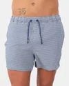 K-way Boxer Sea K Way Mod. Hazel Check Beach - B0j White/blue Deep Cobalt In Blue