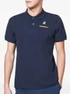 K-way Briac Pocket Logo Polo Shirt In Blue