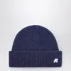 K-way Brice Beanie In Cobalt Blue Melange In Black