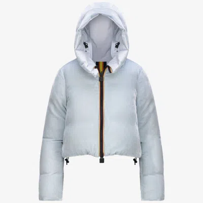 K-way Brien Velvet Thermo Reversible In Blue