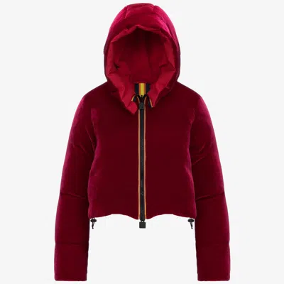 K-way Brien Velvet Thermo Reversible In Red