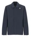 K-way Waterproof Blue Jacket With Contrasting Details