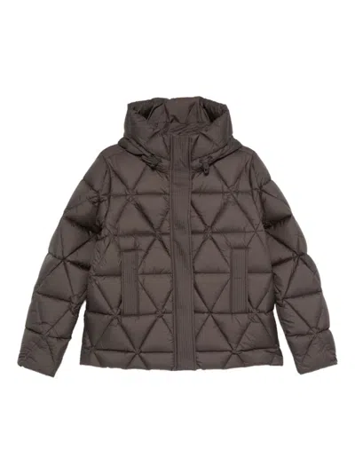K-WAY BROWN QUILTED JACKET