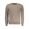 K-way Brown Wool Men Men's Sweater In Brown