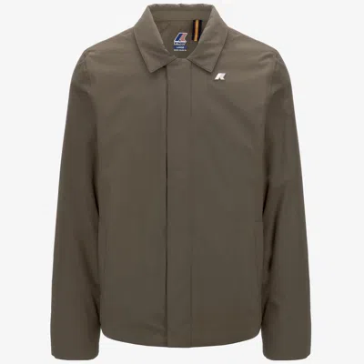 K-way Brunik Warm Ottoman In Wmw Brown Greenish