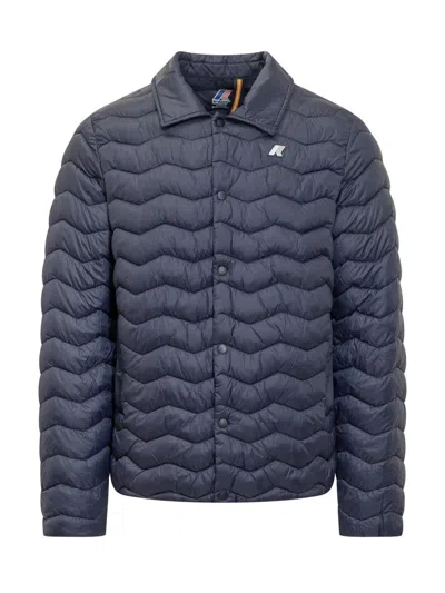 K-way Bruno Quilted Warm In Blue