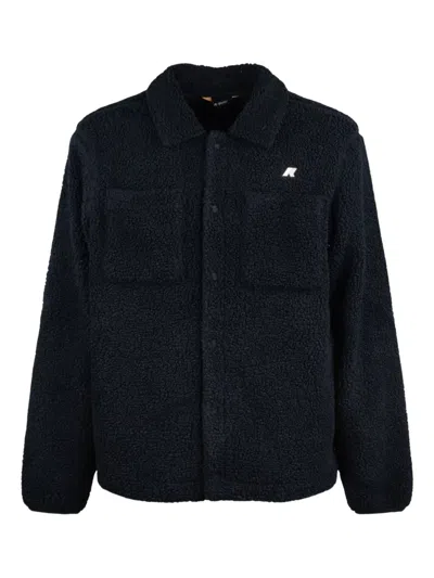 K-way Cameron Logo-patch Shirt Jacket In Blue