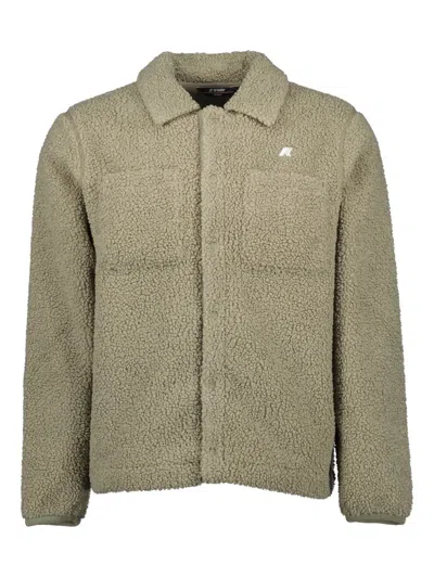 K-way Cameron Sherpa Jacket In Green