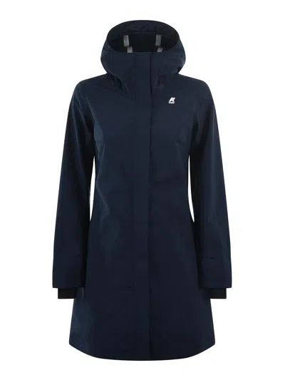 K-way Giubbino Mathy Bonded Jersey Blu In Blue