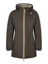 K-way Denise St Thermo Reversible Jacket In Green
