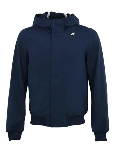 K-way Joachim Nylon Jacket In Blue
