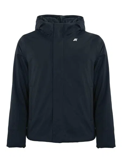 K-way Jacko Marmotta Jacket In Twill In Blue