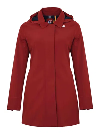 K-way Mathy Bonded Jacket In Red