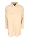 K-way Three-layer Poplin Coat In Brown