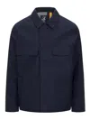 K-way Windproof Cotton Jacket In Blue