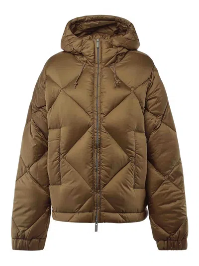 K-way Quill Super Light Thermo Heavy Jacket In Brown