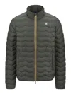 K-way Valentine Quilted Warm Zipped Jacket In Verde