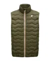 K-way Chevron-quilt Padded Gilet In Green