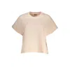 K-WAY CHIC PINK TECHNICAL TEE WITH STYLISH APPLIQUE