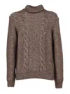 K-way Lapel Sweater In Gray