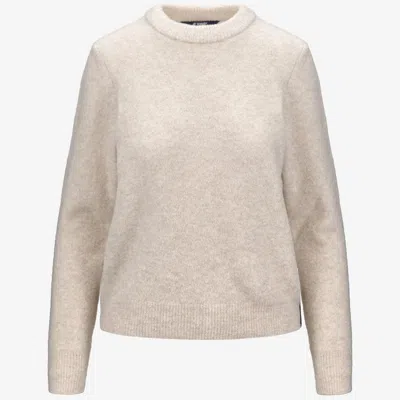 K-way Clarisse Wool Merino Boucle In Beige