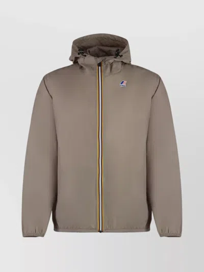 K-WAY CLAUDE HOODED NYLON JACKET