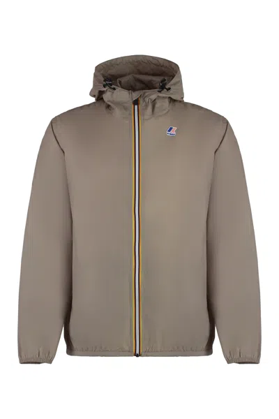 K-WAY CLAUDE HOODED NYLON JACKET