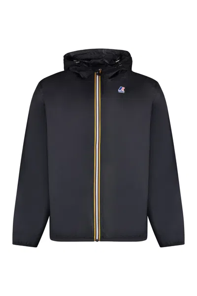 K-WAY CLAUDE HOODED NYLON JACKET