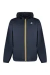 K-way K Way Le Vrai Claude 3.0 Warm Black Waterproof Jacket In Blue