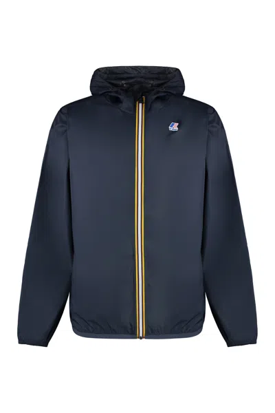 K-WAY CLAUDE HOODED NYLON JACKET