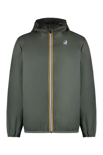 K-WAY CLAUDE HOODED NYLON JACKET