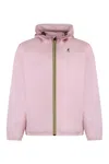K-way Claude Hooded Nylon Jacket In Pink