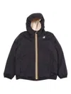 K-way Claude Hooded Padded Jacket In Black