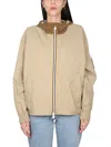 K-way Claudey Jacket In Beige