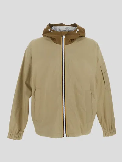 K-way Claudel Jacket In Beige