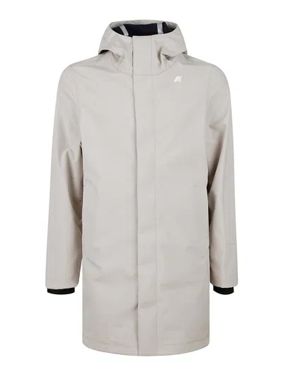 K-way Tommy Bonded Jersey Jacket In Beige