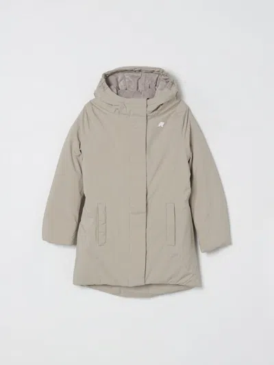 K-way Coat  Kids Color Beige In Gray