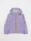 K-WAY COAT K-WAY KIDS COLOR VIOLET,F47743019