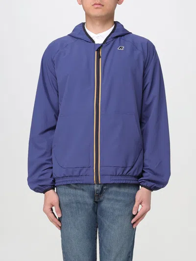 K-way Coat  Men Color Blue
