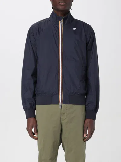 K-way Coat  Men Color Blue In Blue
