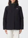 K-way Coat  Woman Color Black In Blue